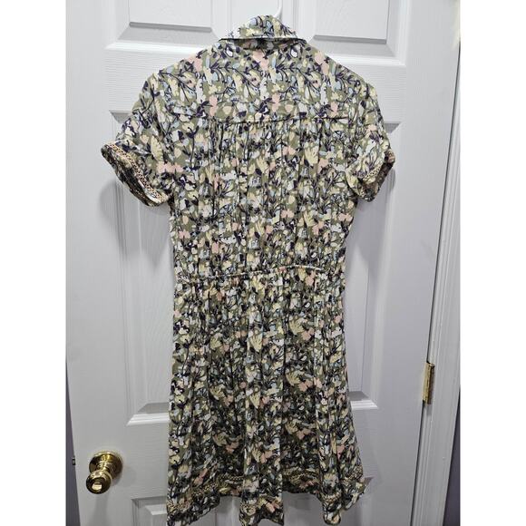 Mountain Khakis XS Floral Button Front Dress Viscose Boho Cottagecore SS - Picture 4 of 7